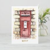 VICTORIAANS ENGLAND-uitnodiging (Staand voorkant)