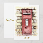 VICTORIAANS ENGLAND-uitnodiging (Voorkant / Achterkant)