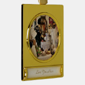 VICTORIAANS ENGLAND VERGULD BANNER ORNAMENT (Rechts)