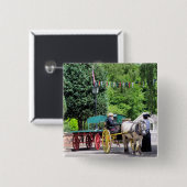 VICTORIAANS ENGLAND VIERKANTE BUTTON 5,1 CM (Voorkant /achterkant)