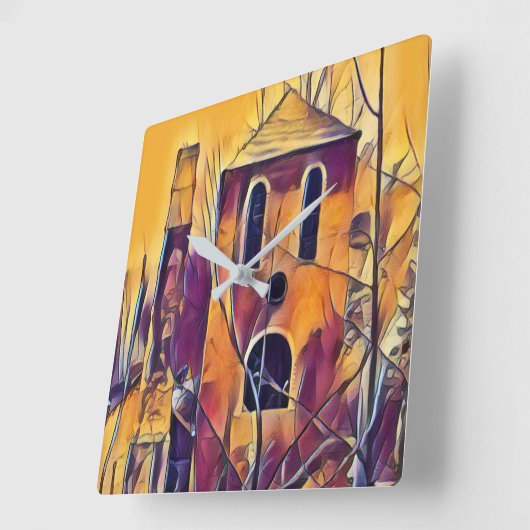 VICTORIAANS ENGLAND VIERKANTE KLOK (Hoek)