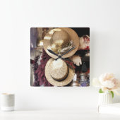 Victoriaans ENGLAND Vierkante Klok (Huis)