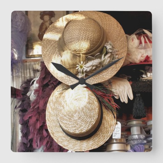 Victoriaans ENGLAND Vierkante Klok (Voorkant)