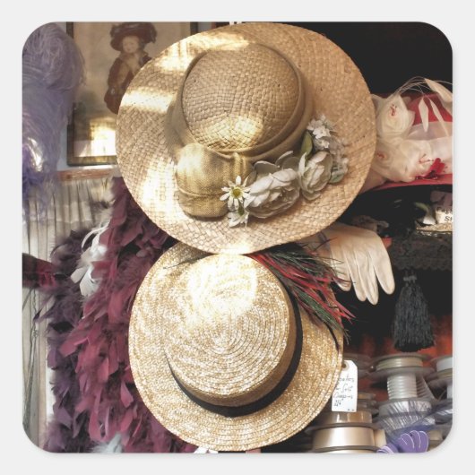 VICTORIAANS ENGLAND VIERKANTE STICKER (Voorkant)