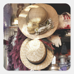 VICTORIAANS ENGLAND VIERKANTE STICKER