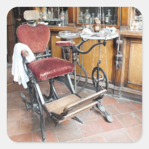 VICTORIAANS ENGLAND VIERKANTE STICKER