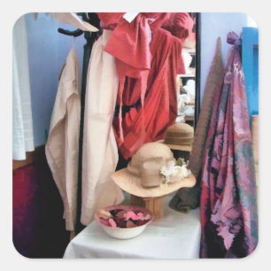 VICTORIAANS ENGLAND VIERKANTE STICKER