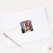 VICTORIAANS ENGLAND VIERKANTE STICKER (Envelop)