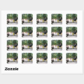 VICTORIAANS ENGLAND VIERKANTE STICKER (Vel)