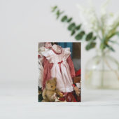 VICTORIAANS ENGLAND VISITEKAARTJE (Staand voorkant)