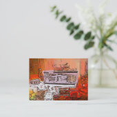 VICTORIAANS ENGLAND VISITEKAARTJE (Staand voorkant)