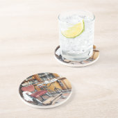 VICTORIAANS ENGLAND ZANDSTEEN ONDERZETTER (Zijkant)