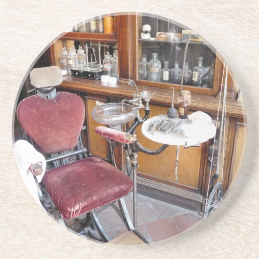 VICTORIAANS ENGLAND ZANDSTEEN ONDERZETTER (Voorkant)