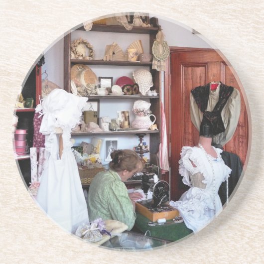 VICTORIAANS ENGLAND ZANDSTEEN ONDERZETTER (Voorkant)