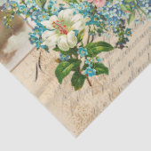 Victoriaans Ephemeral Vergeet-me-geen collage 2 Tissuepapier (Detail)