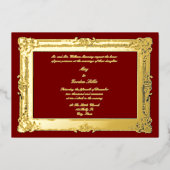 Victoriaans Era 1844 Barok Rococo Style Lijst Folie Uitnodiging (Voorkant)