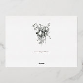 Victoriaans Era 1844 Barok Rococo Style Lijst Folie Uitnodiging (Achterkant)