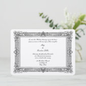 Victoriaans Era 1845 Barok Rococo Style Lijst Kaart (Staand voorkant)