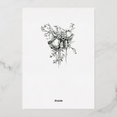 Victoriaans Era 1859 Vine Trellis Border Folie Uitnodiging (Achterkant)