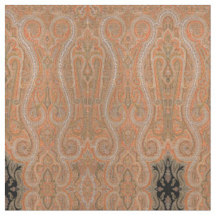  Victoriaans Era 1860 Shawl Paisley Pattern Stof
