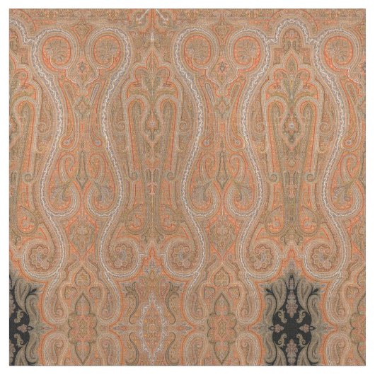  Victoriaans Era 1860 Shawl Paisley Pattern Stof (Close Up)