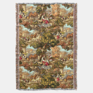 Victoriaans Era 1890 Pastoral Scenes Pattern Deken