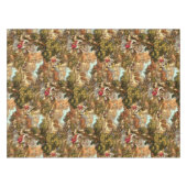 Victoriaans Era 1890 Pastoral Scenes Pattern Tafelkleed (Voorkant (Horizontaal))