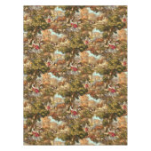 Victoriaans Era 1890 Pastoral Scenes Pattern Tafelkleed (Voorkant)