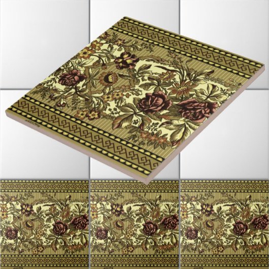 Victoriaans Era Anglo Japans Roos Frieze Tegeltje