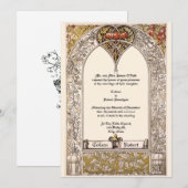 Victoriaans ERA Art Nouveau Grapevine door Anton S Kaart (Voorkant / Achterkant)