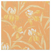 Victoriaans ERA Art Nouveau Iris Floral Pattern Stof (Close Up)