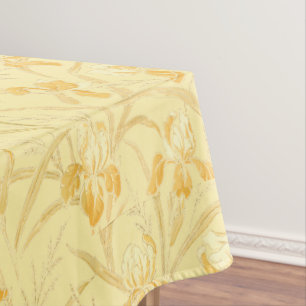 Victoriaans ERA Art Nouveau Iris Floral Pattern Tafelkleed