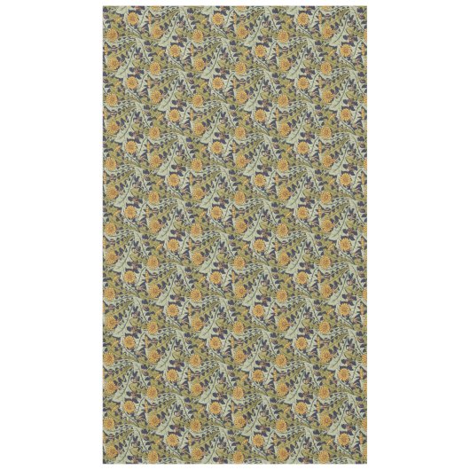 Victoriaans Era Art Nouveau Paardebloem Bloempatro Tafelkleed (Voorkant)