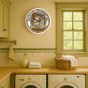  Victoriaans Era Art Nouveau Wasserij Grote Klok