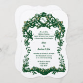 Victoriaans Era Barokke Rococo stijl Fruit & Blade Kaart (Voorkant / Achterkant)