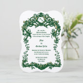 Victoriaans Era Barokke Rococo stijl Fruit & Blade Kaart (Staand voorkant)