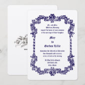 Victoriaans Era Barokke Stijl Foliage Lijst Kaart (Voorkant / Achterkant)