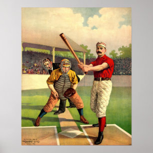 Victoriaans Era Baseball Poster