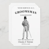 Victoriaans Era  bruidsmeisjes Kaart (Voorkant / Achterkant)