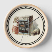 Victoriaans Era Cat & Girl Biscuit (Voorkant)