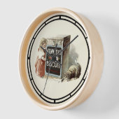 Victoriaans Era Cat & Girl Biscuit (Hoek)