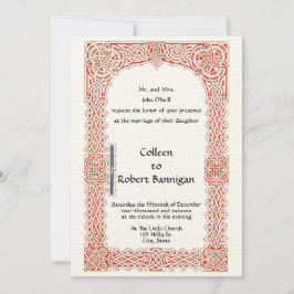 Victoriaans ERA Celtic Knots Border Wedding Kaart