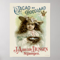 Victoriaans Era Chocolade Cacao advertentie
