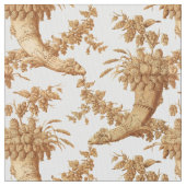 Victoriaans Era Cornucopia Fruit Damask Stof (Close Up)