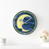  Victoriaans Era Crescent Moon Face Grote Klok (Huis)