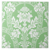 Victoriaans Era Damask Floral Pattern Tegeltje (Voorkant)