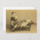 Victoriaans Era Death Photo Briefkaart (Voorkant / Achterkant)