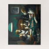 Victoriaans Era Dogs die Poker spelen door Coolidg Legpuzzel (Verticaal)