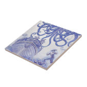 Victoriaans Era Fantasy Zee Tegels Blue en White 2 Tegeltje (Zijkant)