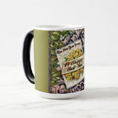 Victoriaans Era Flowers Happy New Year Mok (Voorkant links)